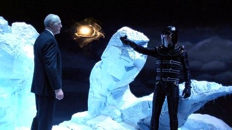A scene from the show Farscape