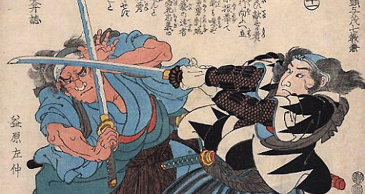 Miyamoto Musashi in battle